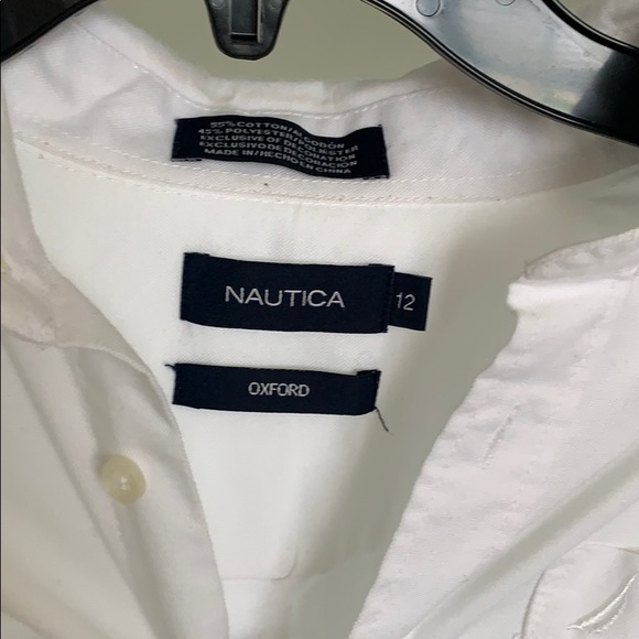 Nautica Kids Dress Shirt Flannel Buffon Down - Picture 2 of 3